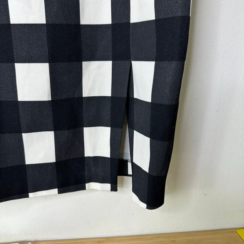 Banana Republic Women's 6 Dress Sheath Black White Checkered Business Casual EUC - Picture 5 of 5